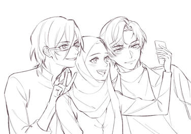 special sketch for my birthday!! //thank you era-chan!