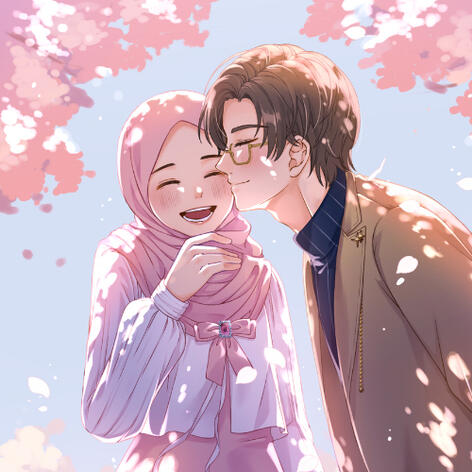 @asfiyuki, 2024 commissioned ₊˚✩ afiqah's birthday! artem takes her out on a date and presented a bouquet of flowers (not in photo)