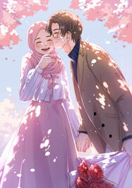 Happy Birthday Afiqah 2024, art by Asfia @asfiyuki